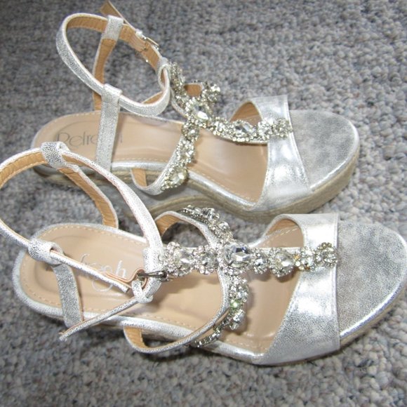 Refresh Beverly03 Metallic Rhinestone Espadrille - Picture 10 of 16